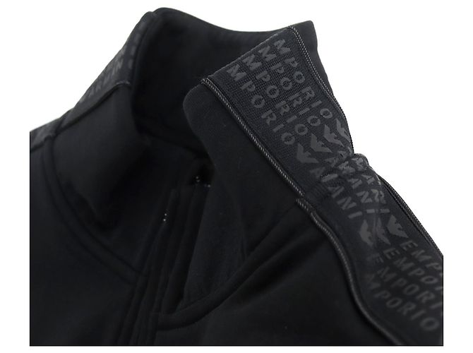 Emporio Armani Giacca da track con zip completa Armani nera L Nero - vista 7