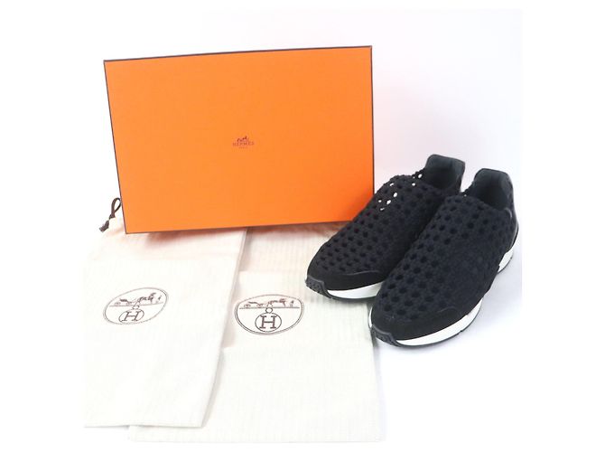 Hermès Mocassini in pelle neri Hermes per donne Nero - vista 2