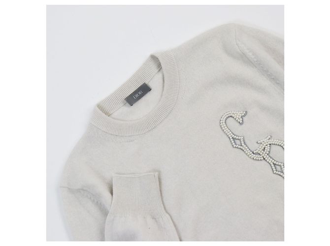 Suéter de cachemira Dior gris XS Castaño - vista 2