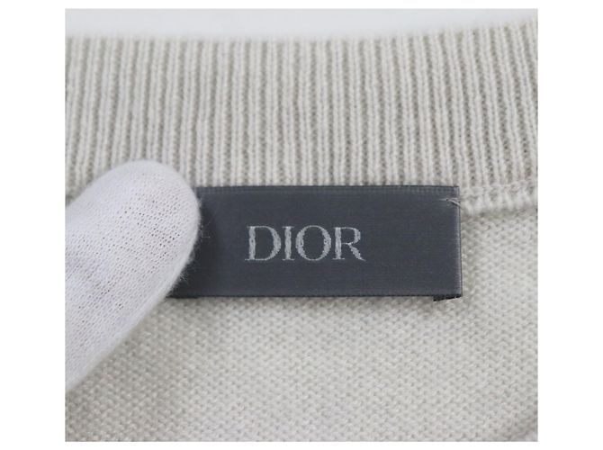 Suéter de cachemira Dior gris XS Castaño - vista 5