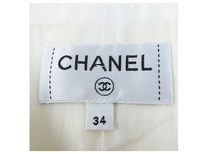 Chanel Lammleder Kurzarmjacke in Elfenbein Roh - Ansicht 7