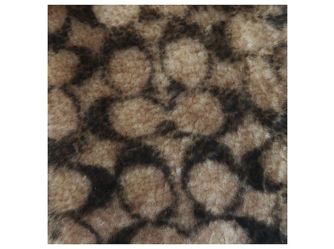 COACH Lamb Shearling Hooded Coat Brown - view 6