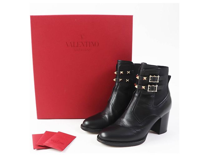 Stivaletti in pelle Valentino Rockstud da donna - vista 2