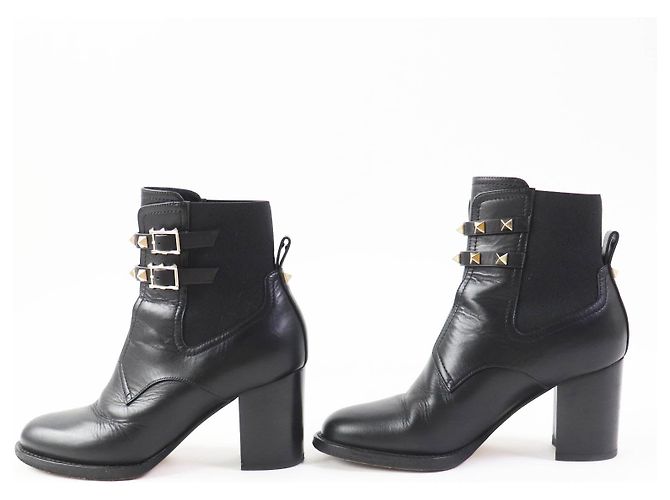 Stivaletti in pelle Valentino Rockstud da donna - vista 4