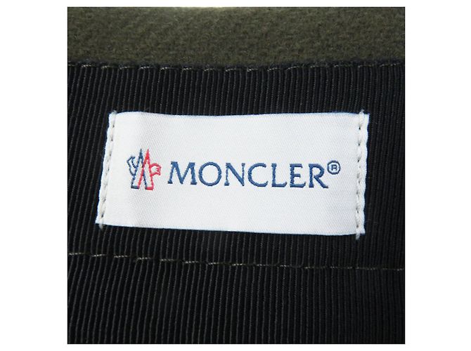 Saia de lã e nylon Moncler GONNA caqui para mulheres - vista 7