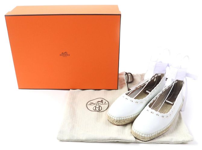 Hermès Guapa Chaine d'Ancre Espadrilles Weiß - Ansicht 2