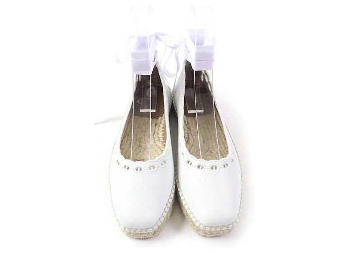 Hermès Guapa Chaine d'Ancre Espadrilles Weiß - Ansicht 4