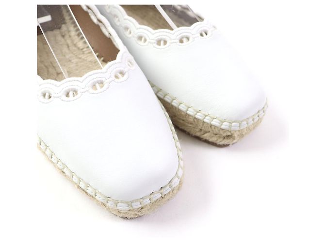 Hermès Guapa Chaine d'Ancre Espadrilles Weiß - Ansicht 8