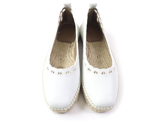 Hermès Guapa Chaine d'Ancre Espadrilles Weiß - Ansicht 9