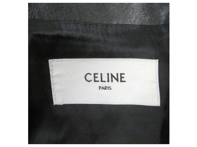 Céline CELINE Leder Bikerjacke schwarz 50 - Ansicht 6