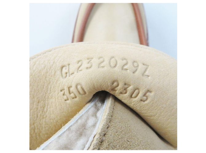 Hermès HERMES Beige Calfskin Short Boots 35 Women - view 8