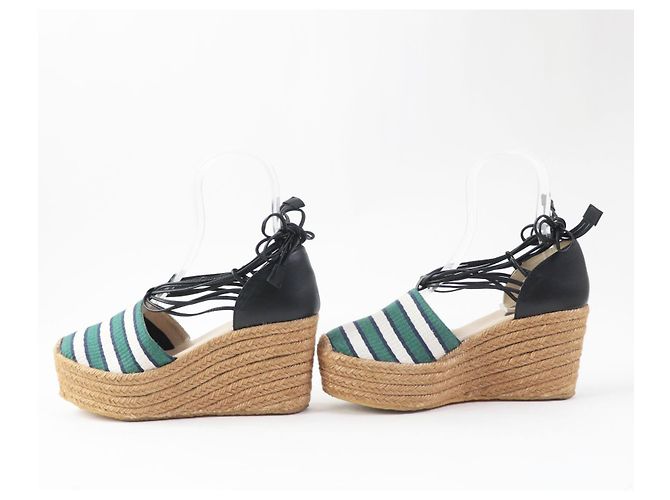 Chloé Chloe Leather Ankle Strap Espadrilles Sandals - view 4