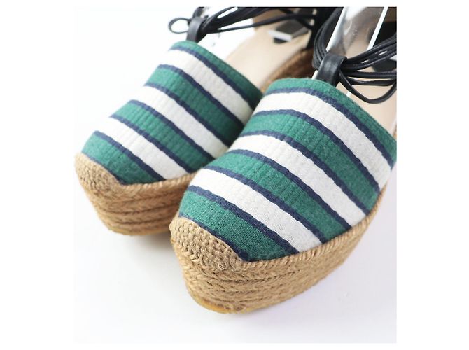Chloé Chloe Leather Ankle Strap Espadrilles Sandals - view 6