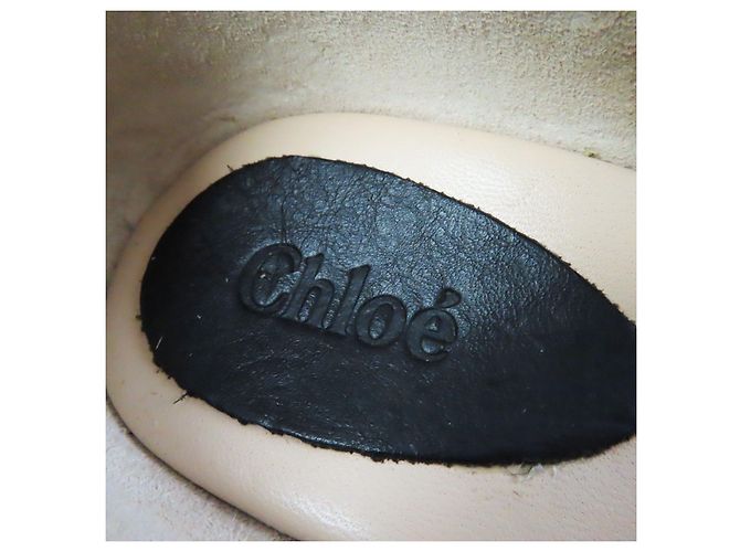 Chloé Chloe Leather Ankle Strap Espadrilles Sandals - view 7