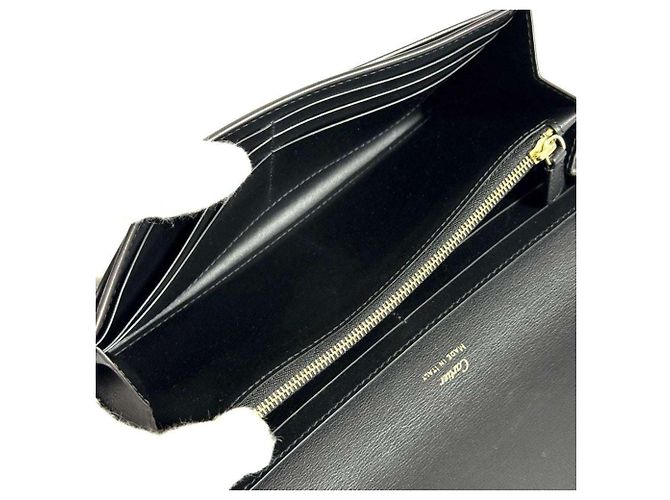 Portafoglio lungo da donna Cartier in pelle nera - vista 7