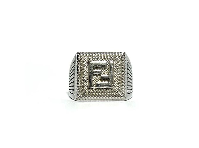 Anello sigillo da uomo FENDI FF - vista 2