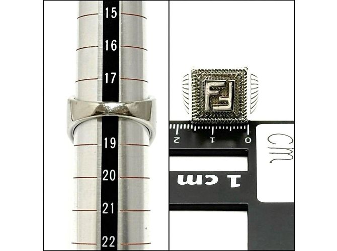 Anello sigillo da uomo FENDI FF - vista 9