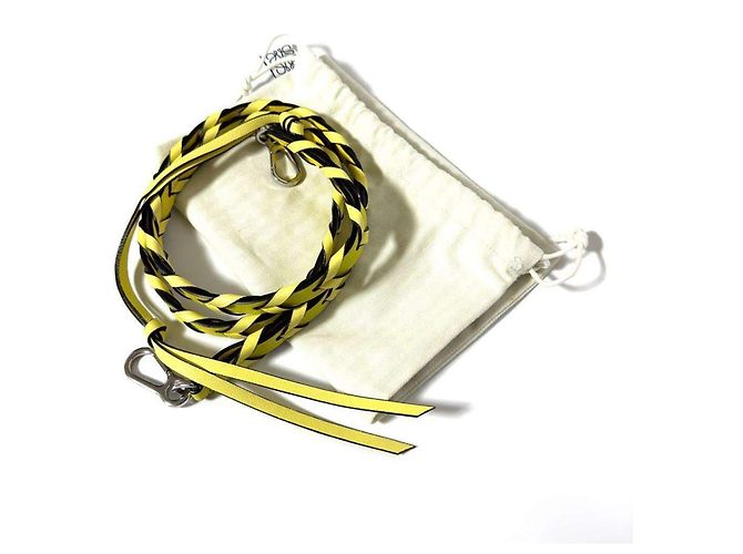 Borsa a spalla con spalline intrecciate sottili Loewe per donne Giallo - vista 10