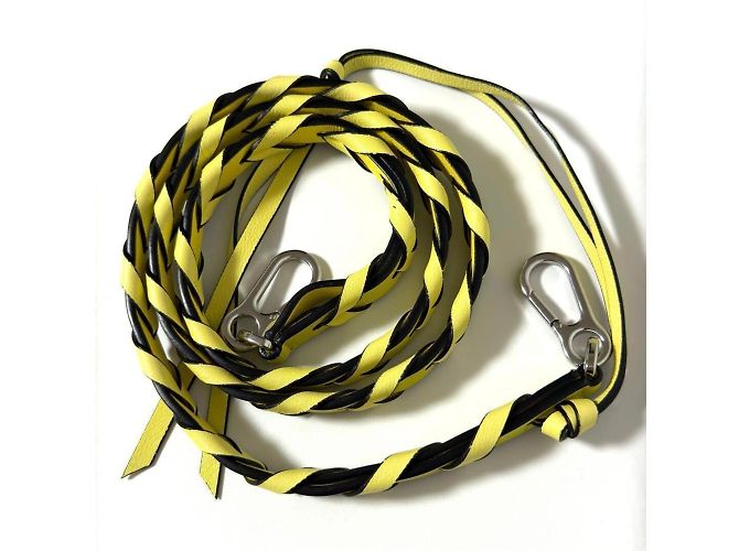 Borsa a spalla con spalline intrecciate sottili Loewe per donne Giallo - vista 2