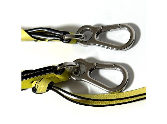 Borsa a spalla con spalline intrecciate sottili Loewe per donne Giallo - vista 8