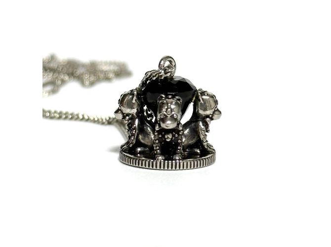 Collana Pendente Uomo Christian Dior Cane - vista 4