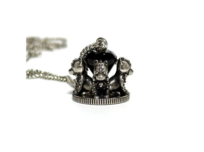 Collana Pendente Uomo Christian Dior Cane - vista 5