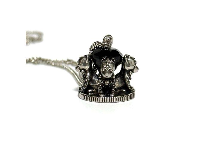 Collana Pendente Uomo Christian Dior Cane - vista 6