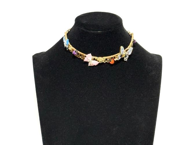 Collana Choker a Catena per Donna Versace Farfalla - vista 10