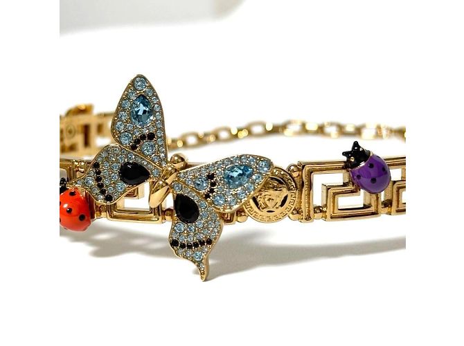 Collana Choker a Catena per Donna Versace Farfalla - vista 3