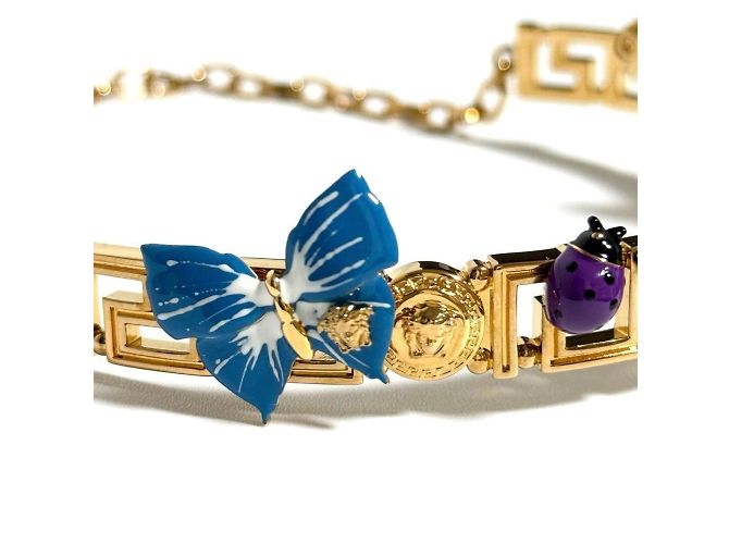 Collana Choker a Catena per Donna Versace Farfalla - vista 4