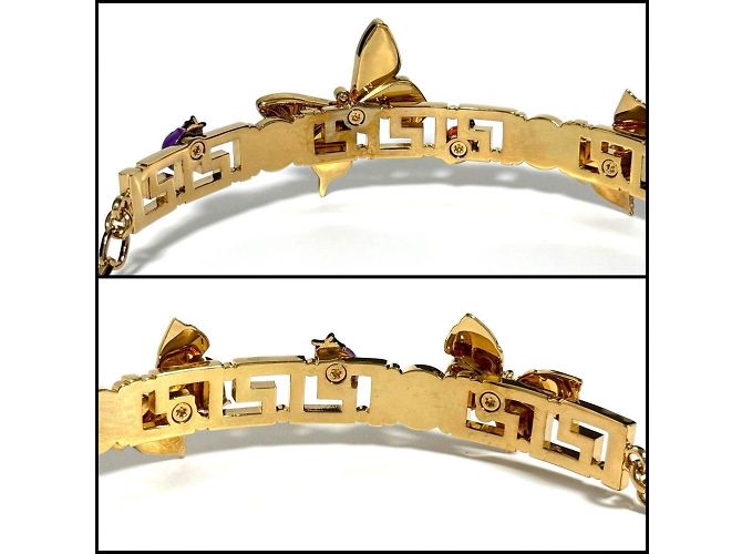Collana Choker a Catena per Donna Versace Farfalla - vista 5