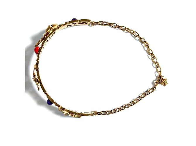 Collana Choker a Catena per Donna Versace Farfalla - vista 6