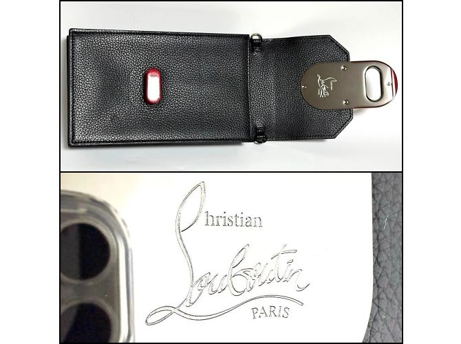Pochette per smartphone a spalla Christian Louboutin per donne Nero - vista 9