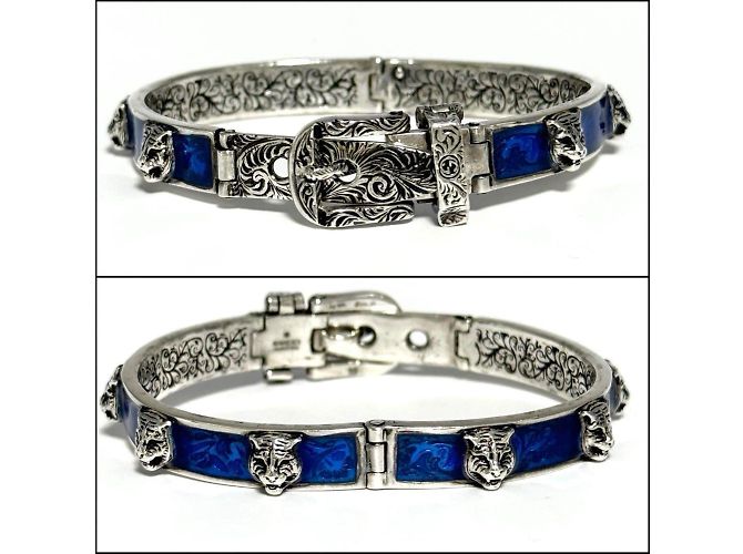 Bracciale a bangle testa di tigre GUCCI - vista 3