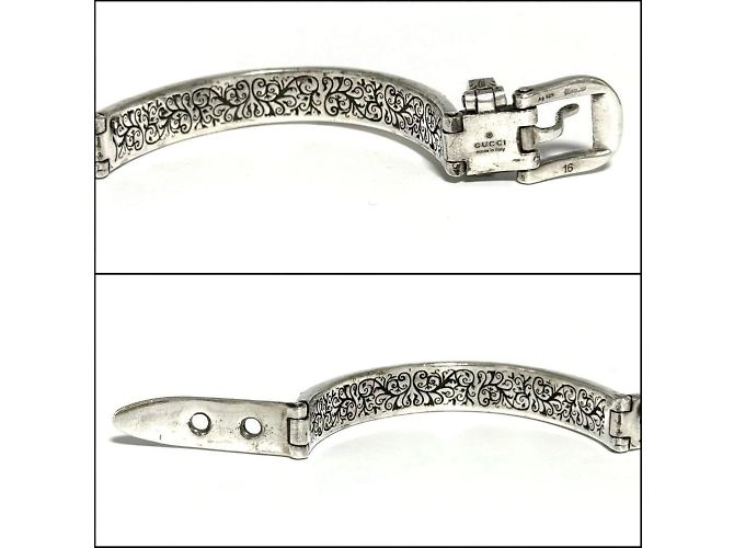 Bracciale a bangle testa di tigre GUCCI - vista 4