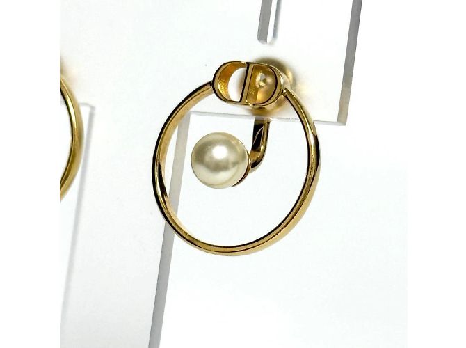 Orecchini a perno Christian Dior 30 Montaigne D'oro - vista 3