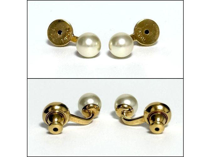 Orecchini a perno Christian Dior 30 Montaigne D'oro - vista 5