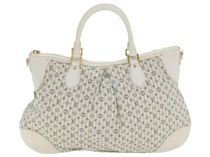 LOUIS VUITTON Monogram Mini Lin Croisette Marina GM Borsa 2way M95492 Auth 92003 Blu - vista 13