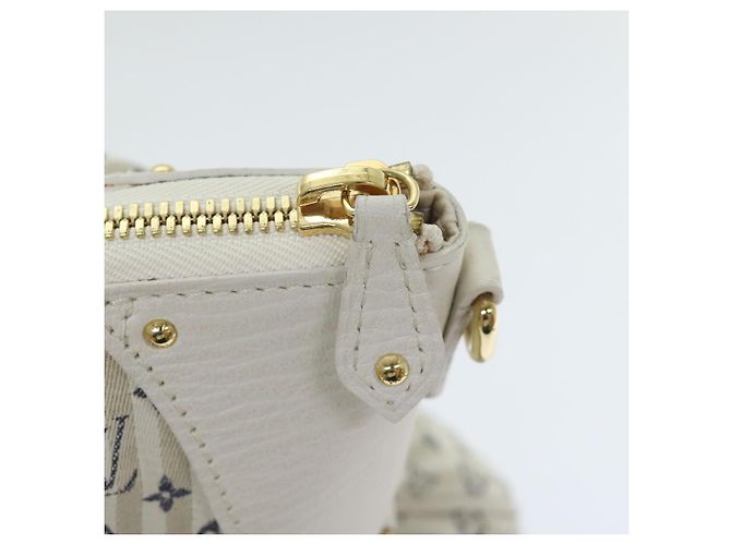 LOUIS VUITTON Monogram Mini Lin Croisette Marina GM Borsa 2way M95492 Auth 92003 Blu - vista 17
