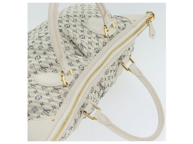 LOUIS VUITTON Monogram Mini Lin Croisette Marina GM Borsa 2way M95492 Auth 92003 Blu - vista 6