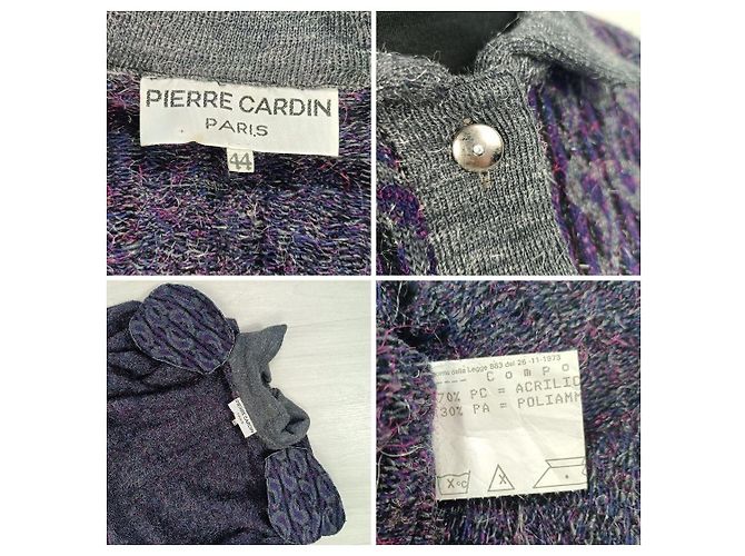 Completo da donna viola Pierre Cardin vintage 80s Viola scuro - vista 10