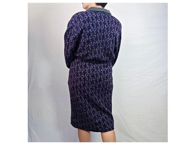 Completo da donna viola Pierre Cardin vintage 80s Viola scuro - vista 2