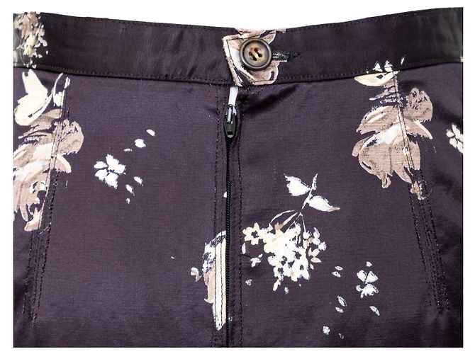 Falda estampada de flores Roberto Cavalli Negro - vista 10