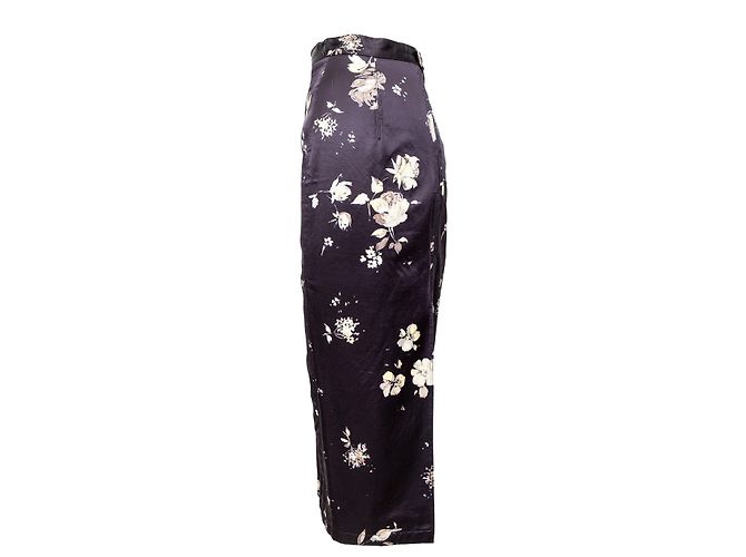 Falda estampada de flores Roberto Cavalli Negro - vista 2