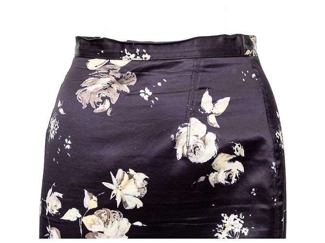 Falda estampada de flores Roberto Cavalli Negro - vista 4