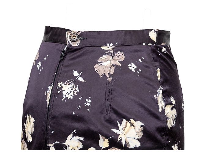 Falda estampada de flores Roberto Cavalli Negro - vista 5