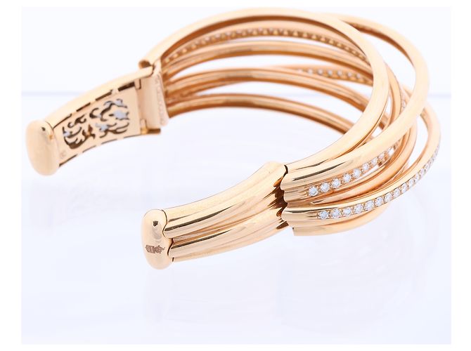Bracciale De Grisogono Allegra in oro rosa con diamanti D'oro - vista 5