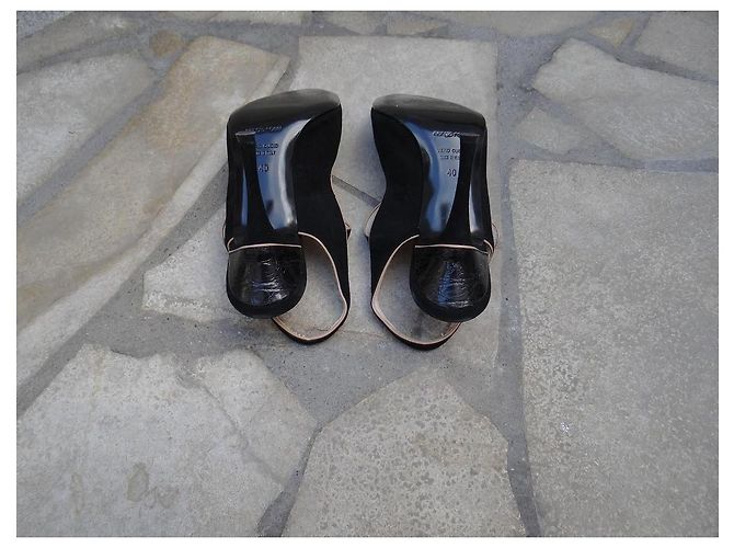 Sandali Sergio Rossi in pelle nera taglia 40 Nero - vista 8