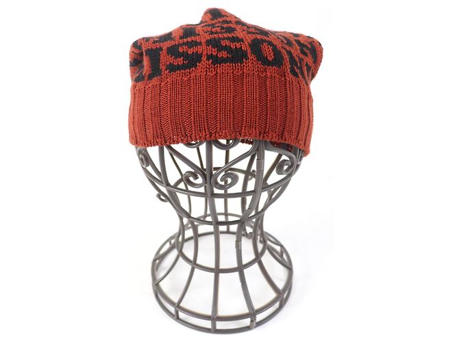 Autre Marque Cappello in maglia di lana con logo Missoni marrone e nero - vista 3
