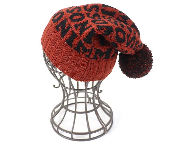 Autre Marque Cappello in maglia di lana con logo Missoni marrone e nero - vista 4